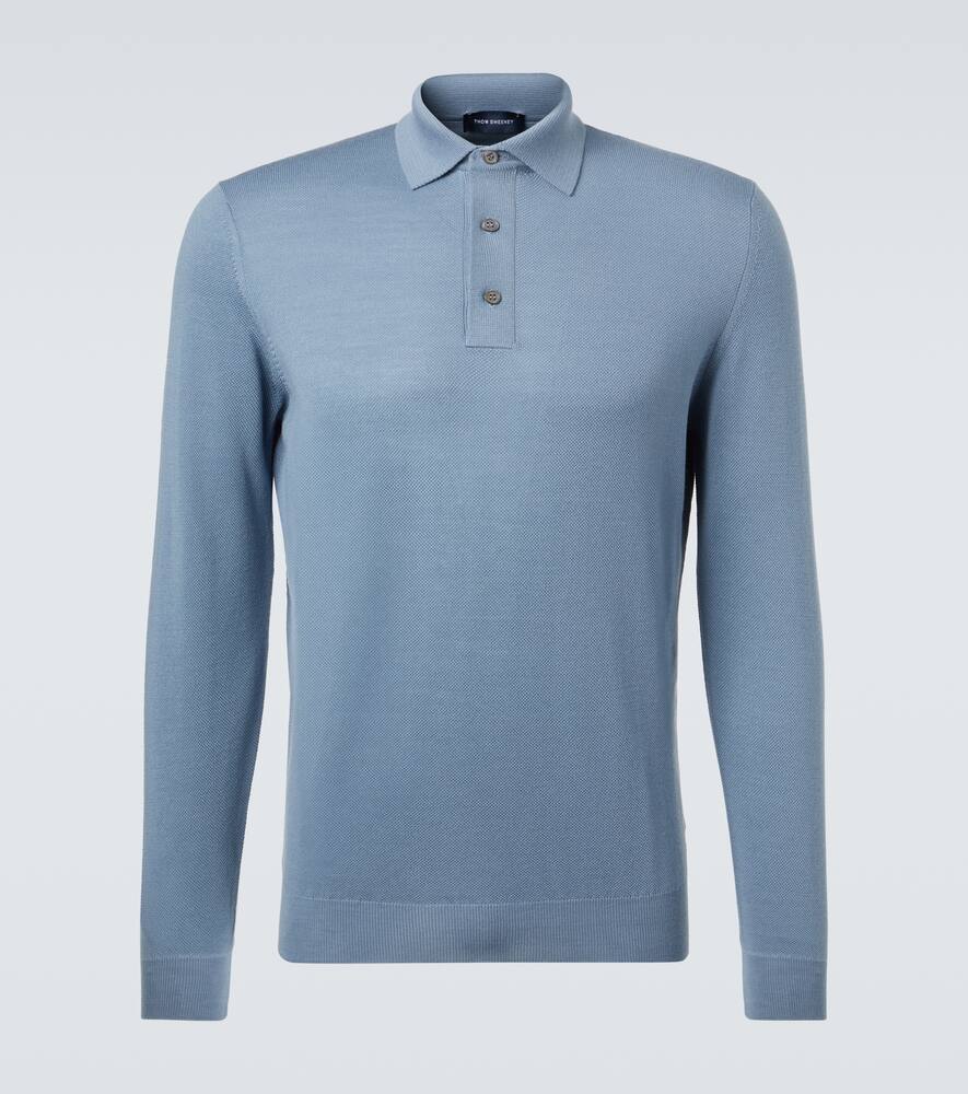 Шерстяной поло свитер Thom Sweeney, Light Blue
Шерстяной поло свитер Thom Sweeney, Light Blue