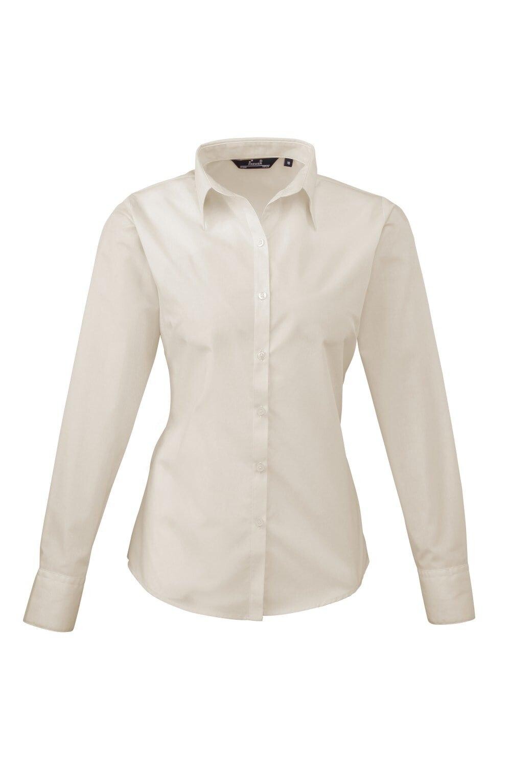 Поплиновая блузка с длинным рукавом. Простая рабочая рубашка. Premier, нюд
Поплиновая блузка с длинным рукавом. Простая рабочая рубашка. Premier, нюд