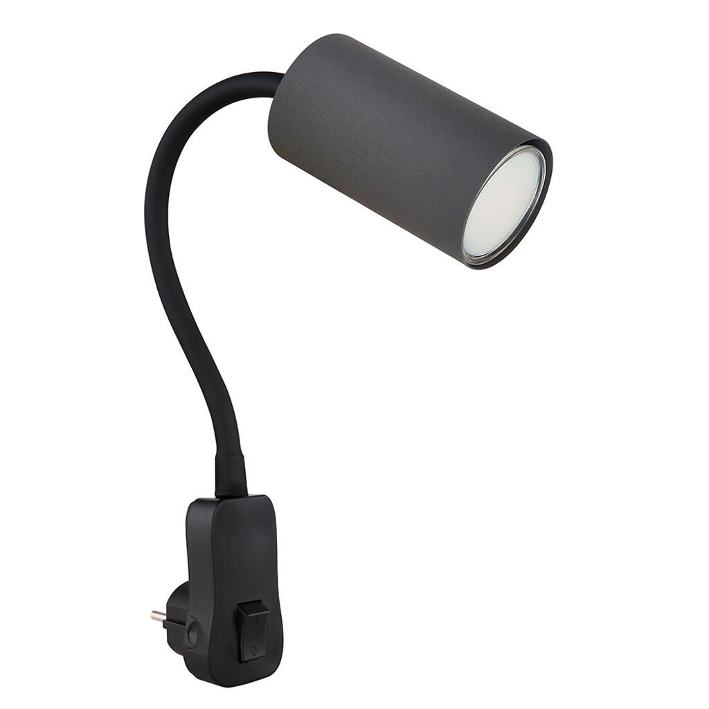 Подключаемый светильник, гибкая шея, черный графит, H 43 см Globo Lighting
Подключаемый светильник, гибкая шея, черный графит, H 43 см Globo Lighting