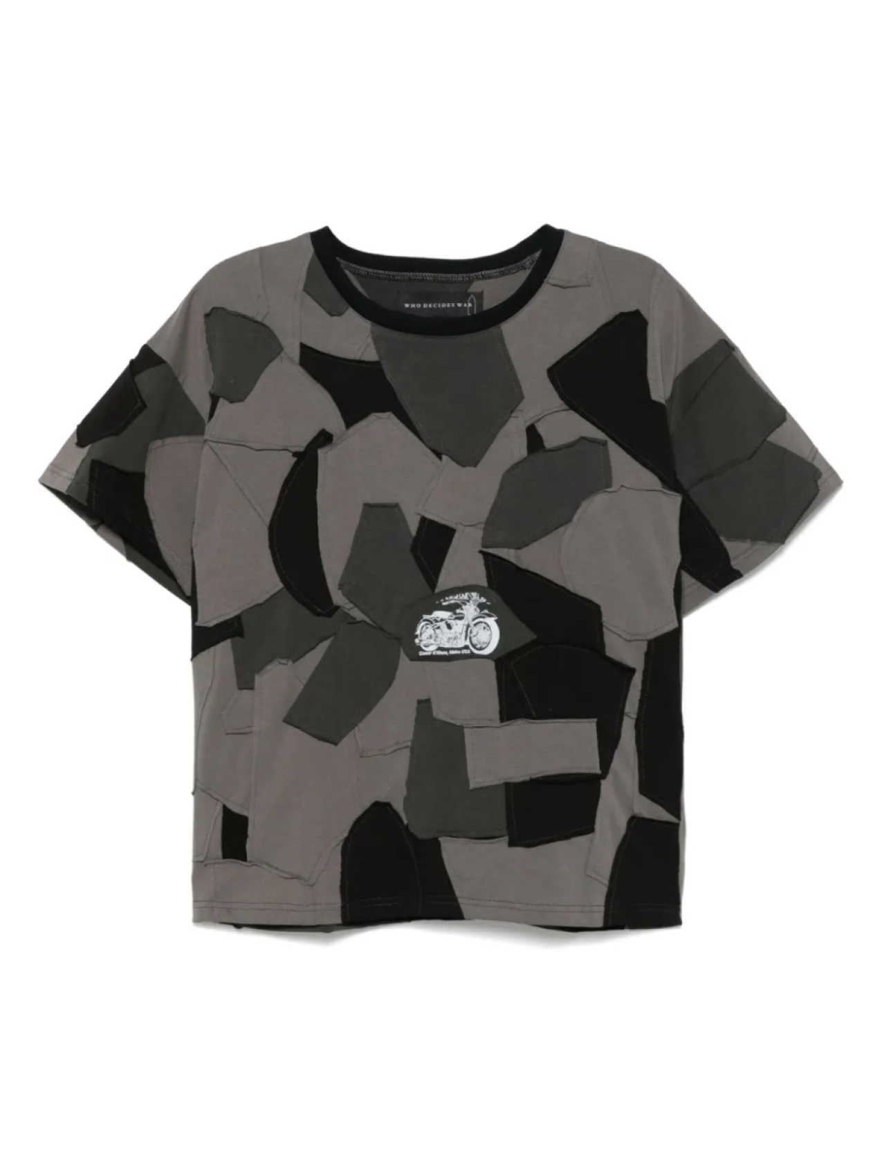 Футболка Moto Boro Who Decides War, серый 
Футболка Moto Boro Who Decides War, серый