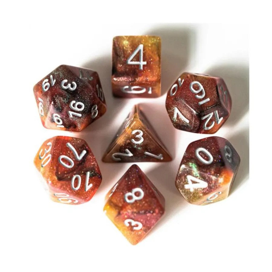 Набор Poly Set — Медный космос с серебром (7), Dice Sets - Resin/Acrylic - Rainbow & Multi-Colored (Foam Brain Games)
Набор Poly Set — Медный космос с серебром (7), Dice Sets - Resin/Acrylic - Rainbow & Multi-Colored (Foam Brain Games)