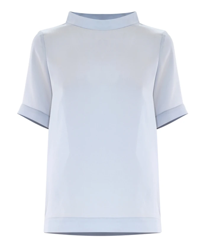 Блузка с высоким вырезом Kocca, серый 
Блузка с высоким вырезом Kocca, серый