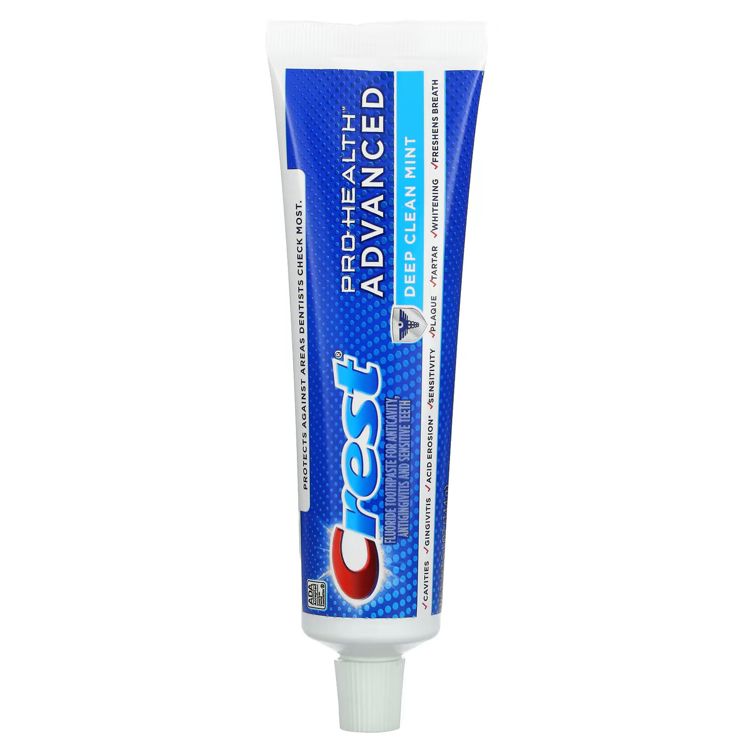Crest, Pro-Health Advanced, зубная паста с фтором, глубокое очищение и мята, 144 г (5,1 унции)
Crest, Pro-Health Advanced, зубная паста с фтором, глубокое очищение и мята, 144 г (5,1 унции)