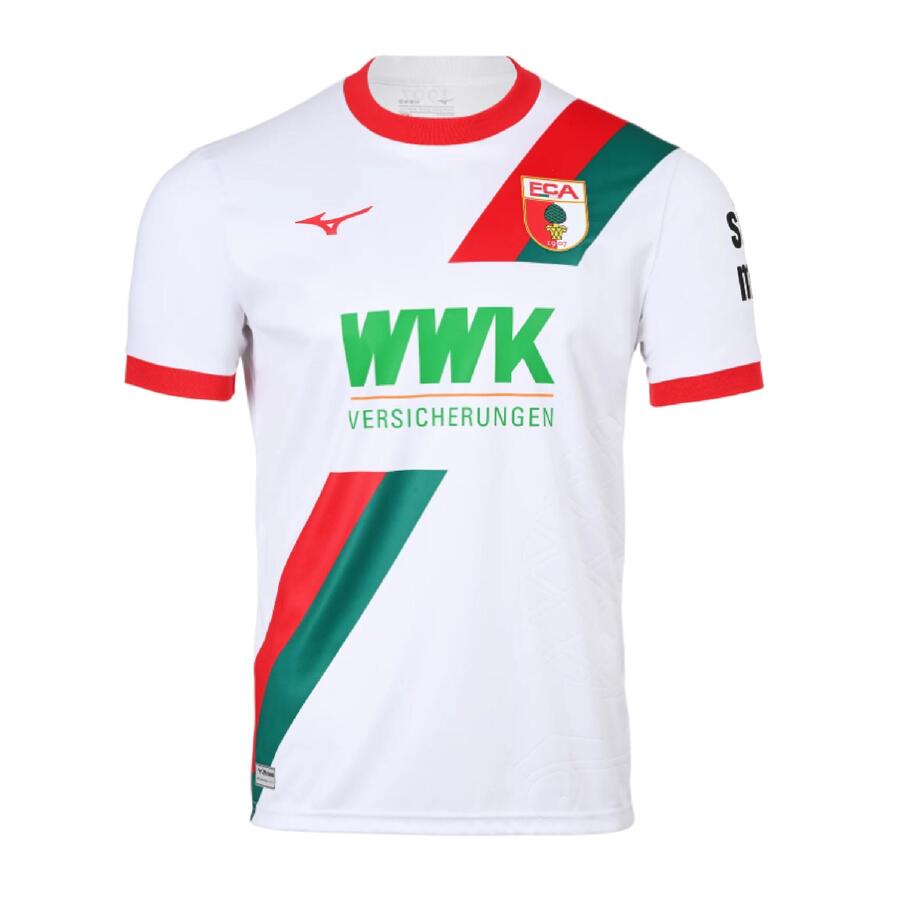 MIZUNO Женская/мужская домашняя футболка ФК Аугсбург 2025/26
MIZUNO Женская/мужская домашняя футболка ФК Аугсбург 2025/26