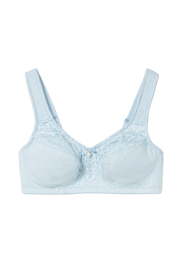 Кружевной бюстгальтер с кружевом и поддерживающей сетчатой подкладкой Sheego, голубой
Кружевной бюстгальтер с кружевом и поддерживающей сетчатой подкладкой Sheego, голубой