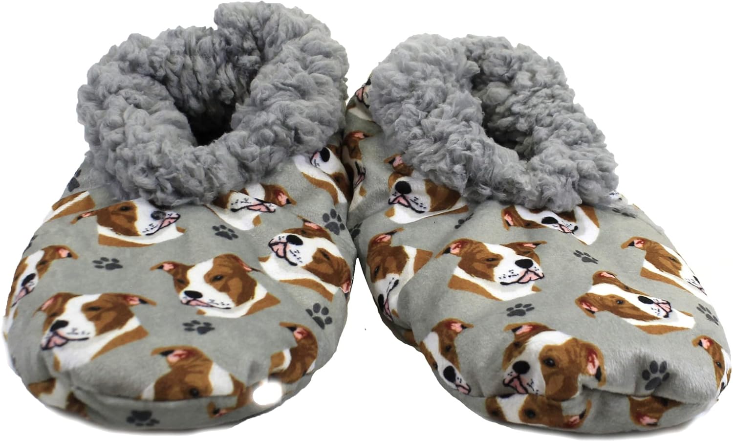 Тапочки Comfies - Уютные домашние тапочки с шерпой для женщин и мужчин - Домашняя обувь - Подарок любителям животных - Нескользящая подошва - Один размер подходит большинству - Унисекс, Pit Bull
Тапочки Comfies - Уютные домашние тапочки с шерпой для женщин и мужчин - Домашняя обувь - Подарок любителям животных - Нескользящая подошва - Один размер подходит большинству - Унисекс, Pit Bull