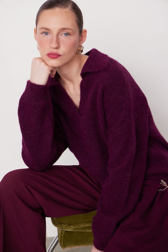 Свитер из шерсти альпаки Medicine, бордовый
Свитер из шерсти альпаки Medicine, бордовый