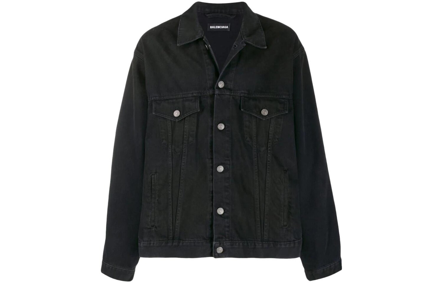 Джинсовая куртка мужская черная Balenciaga, черный
Джинсовая куртка мужская черная Balenciaga, черный