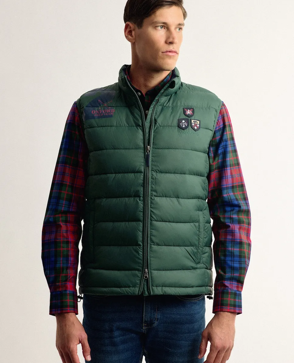 Мужская стеганая жилетка темно-зеленого цвета с мультипринтом Valecuatro, темно-зеленый
Мужская стеганая жилетка темно-зеленого цвета с мультипринтом Valecuatro, темно-зеленый