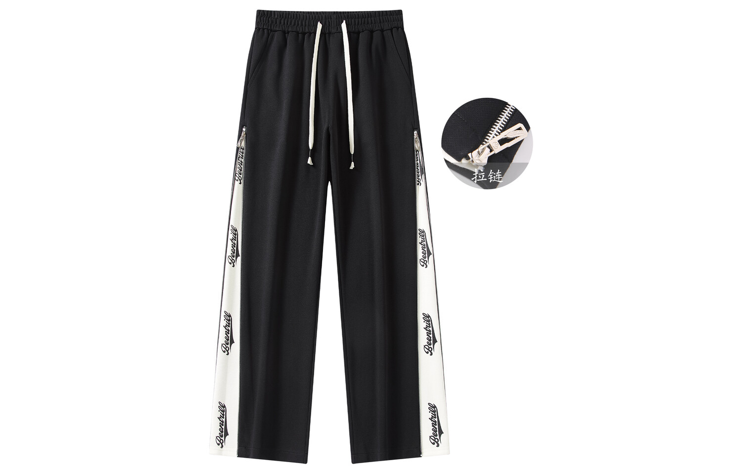 Beentrill Трикотажные спортивные штаны унисекс, Черный 
Beentrill Трикотажные спортивные штаны унисекс, Черный