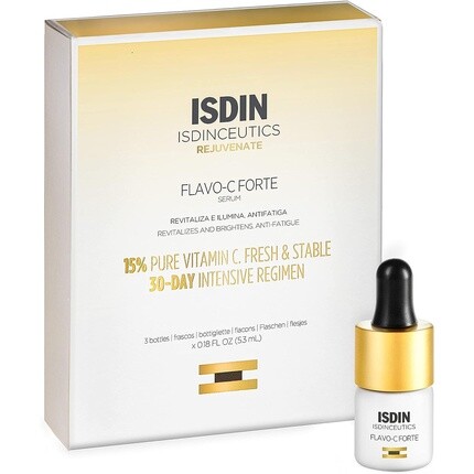 Isdinceutics Flavo C Forte Serum Интенсивная антиоксидантная сыворотка, 3 флакона, Isdin
Isdinceutics Flavo C Forte Serum Интенсивная антиоксидантная сыворотка, 3 флакона, Isdin