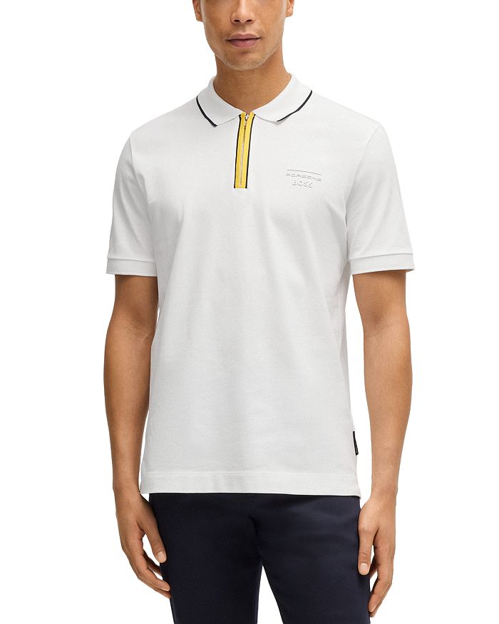 Поло с молнией на четверть Paras BOSS, белый
Поло с молнией на четверть Paras BOSS, белый