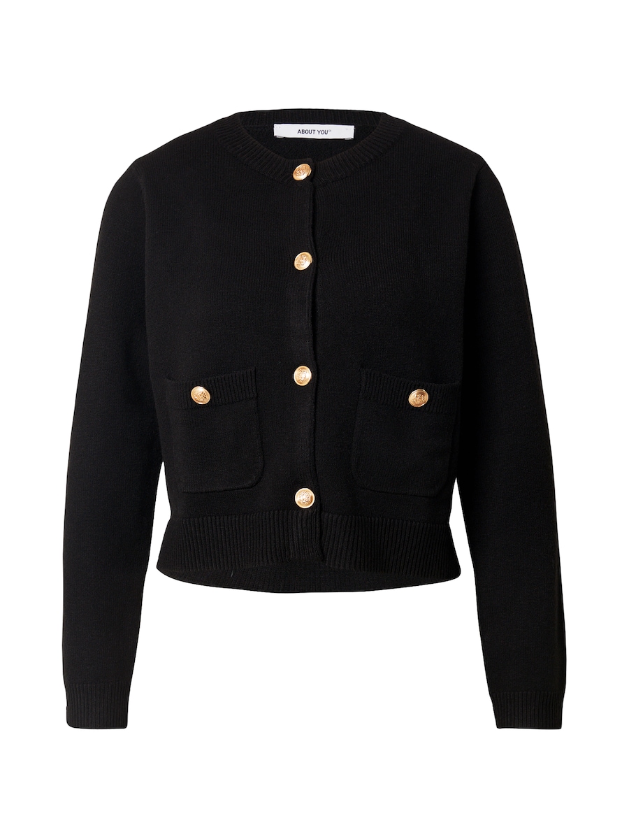 Вязаный кардиган ABOUT YOU, черный
Вязаный кардиган ABOUT YOU, черный