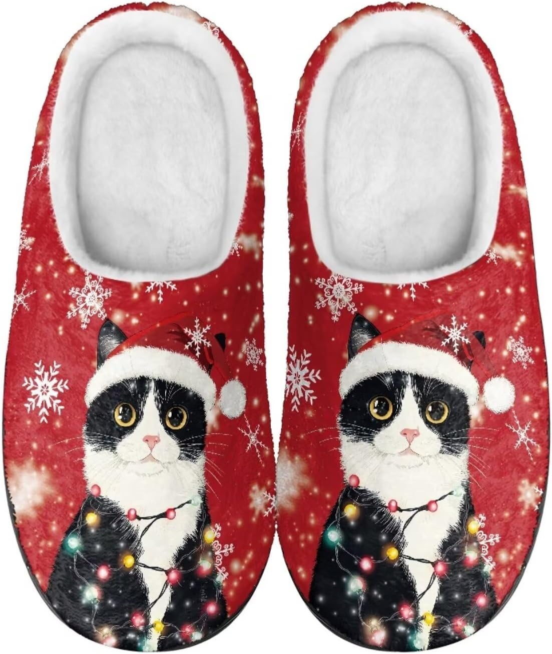 Тапочки Mintulipy из хлопка, женские пушистые тапочки, домашняя обувь, для дома и улицы, размеры 34-50 (EUR), 3-15 (US) (женские), 8-15 (мужские) для женщин и мужчин, Christmas Cat
Тапочки Mintulipy из хлопка, женские пушистые тапочки, домашняя обувь, для дома и улицы, размеры 34-50 (EUR), 3-15 (US) (женские), 8-15 (мужские) для женщин и мужчин, Christmas Cat