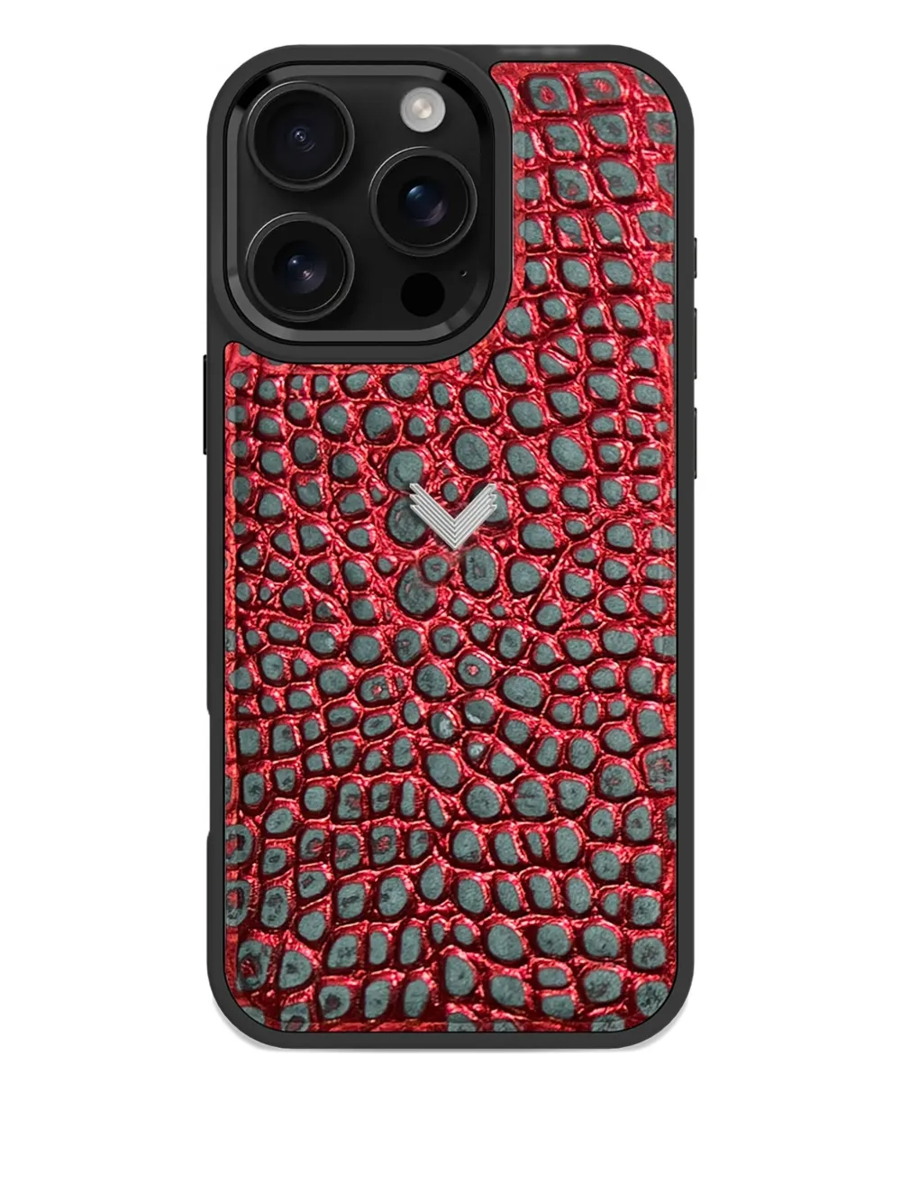 Чехол для iPhone 16 Pro с фактурой под крокодиловую кожу Velante, красный
Чехол для iPhone 16 Pro с фактурой под крокодиловую кожу Velante, красный