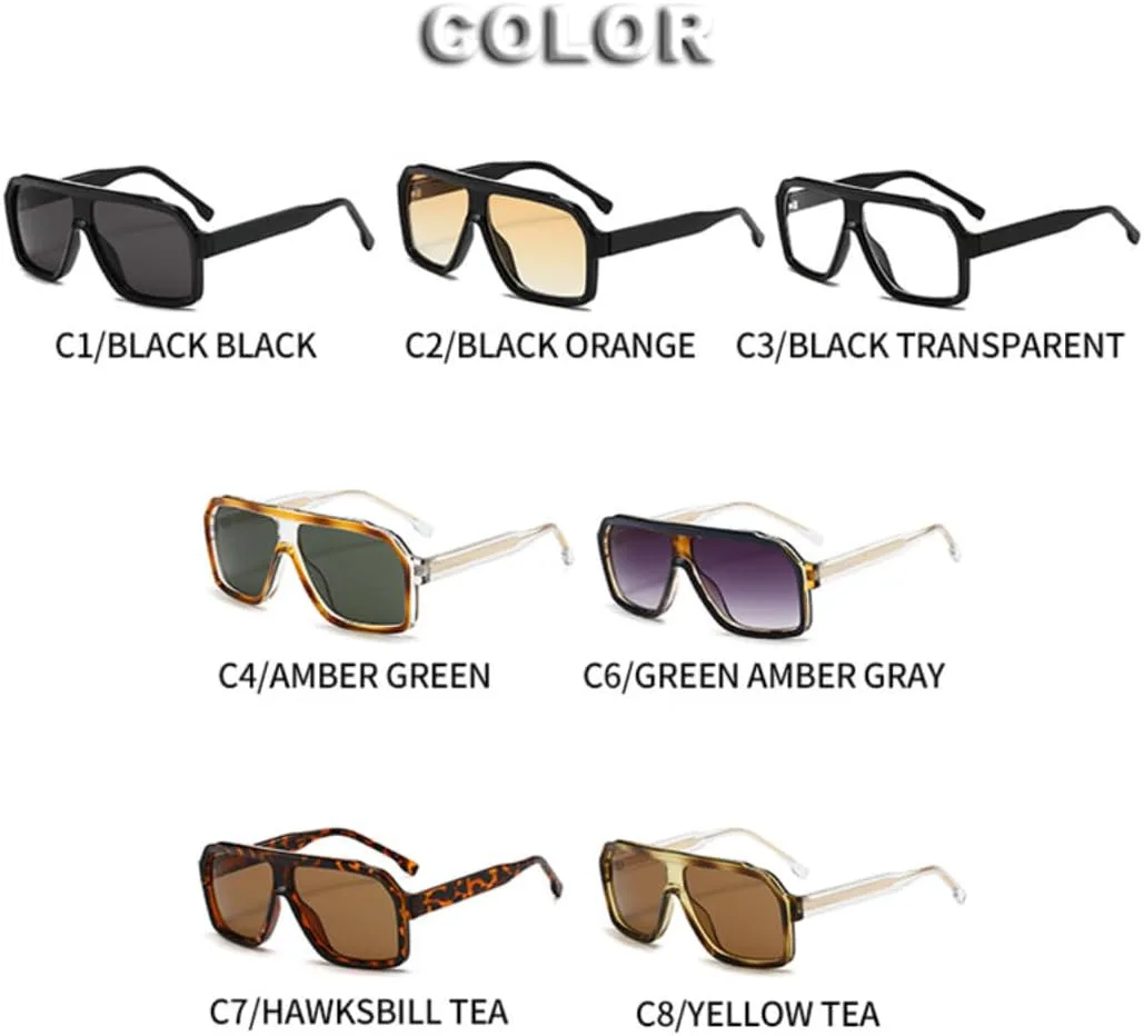 Солнцезащитные очки с защитой от УФ-излучения UV400 | Большая оправа Tr90 | Линзы ярких цветов для занятий спортом на открытом воздухе и путешествий DSVIGF, C4 Amber
Солнцезащитные очки с защитой от УФ-излучения UV400 | Большая оправа Tr90 | Линзы ярких цветов для занятий спортом на открытом воздухе и путешествий DSVIGF, C4 Amber