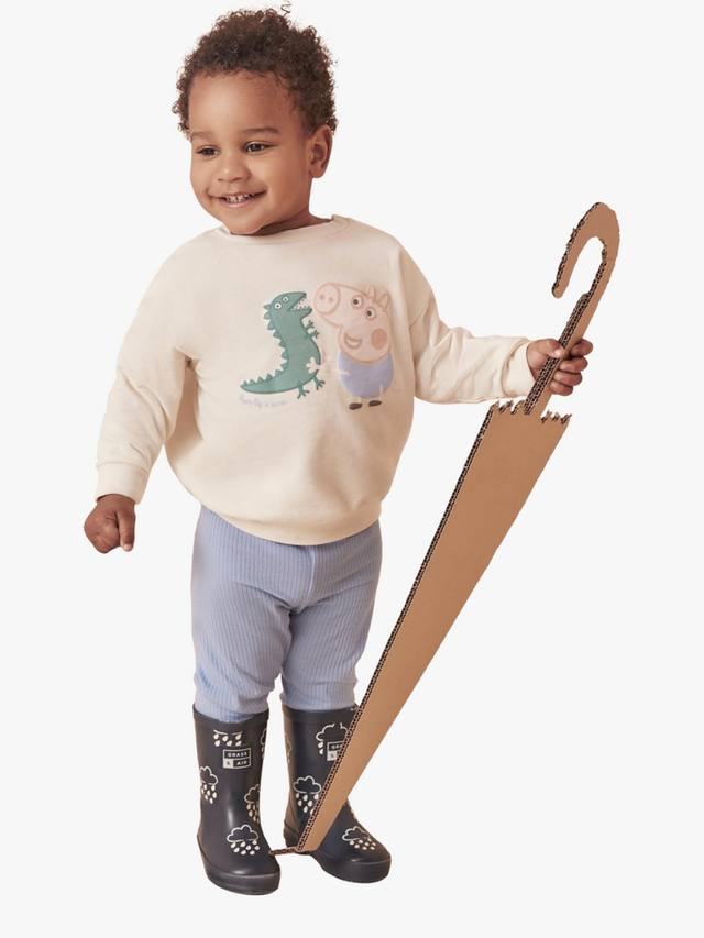 Детский хлопковый оверсайз свитшот MORI, Peppa Pig/Ecru
Детский хлопковый оверсайз свитшот MORI, Peppa Pig/Ecru