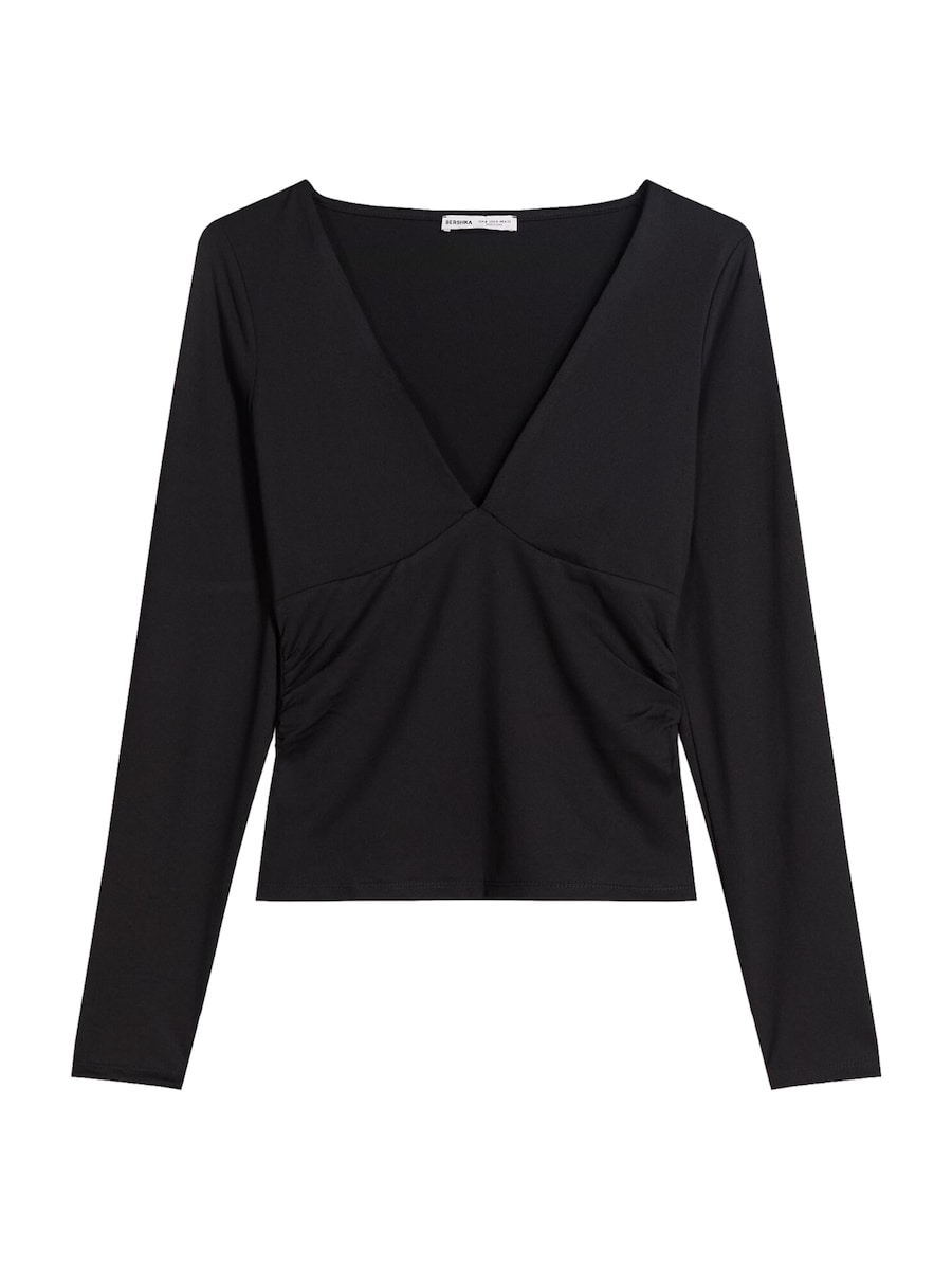 Рубашка Bershka, черный
Рубашка Bershka, черный