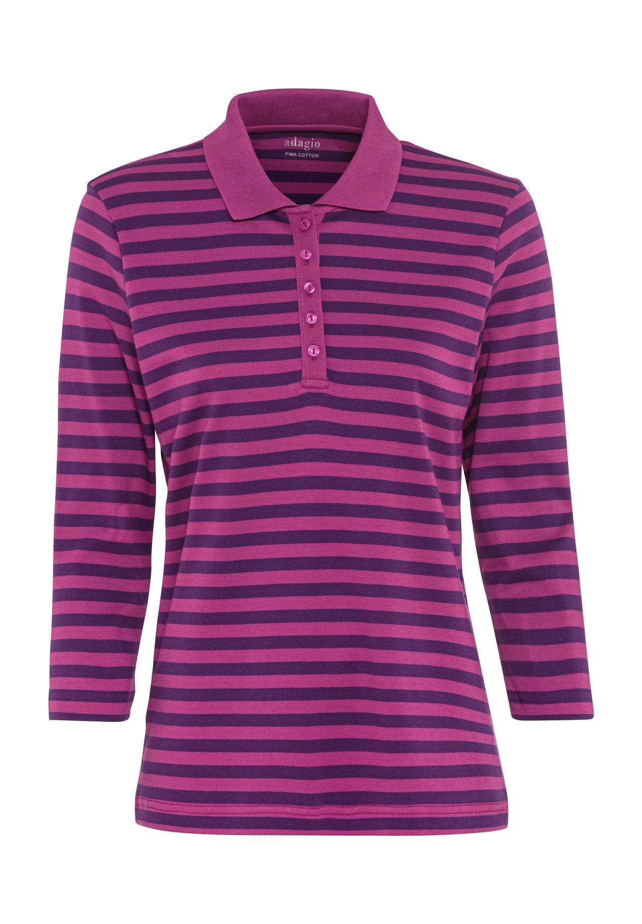 Рубашка-поло Tilda, рукав 3/4, хлопок, женская Adagio, черно-белый
Рубашка-поло Tilda, рукав 3/4, хлопок, женская Adagio, черно-белый