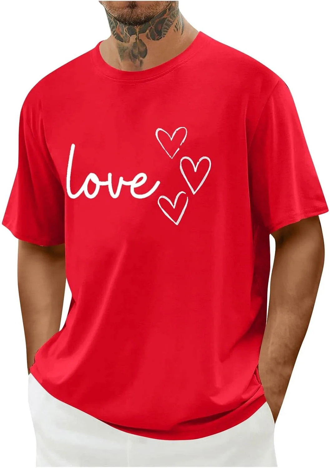 Мужская футболка Valentine с принтом, oversize, летняя
Мужская футболка Valentine с принтом, oversize, летняя