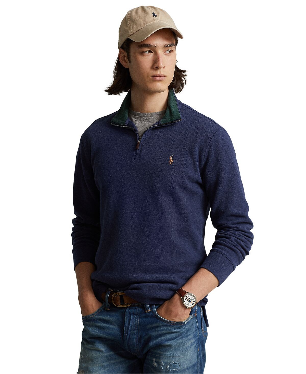 Мужской пуловер estate-rib из хлопка с молнией на четверть Polo Ralph Lauren, мульти
Мужской пуловер estate-rib из хлопка с молнией на четверть Polo Ralph Lauren, мульти