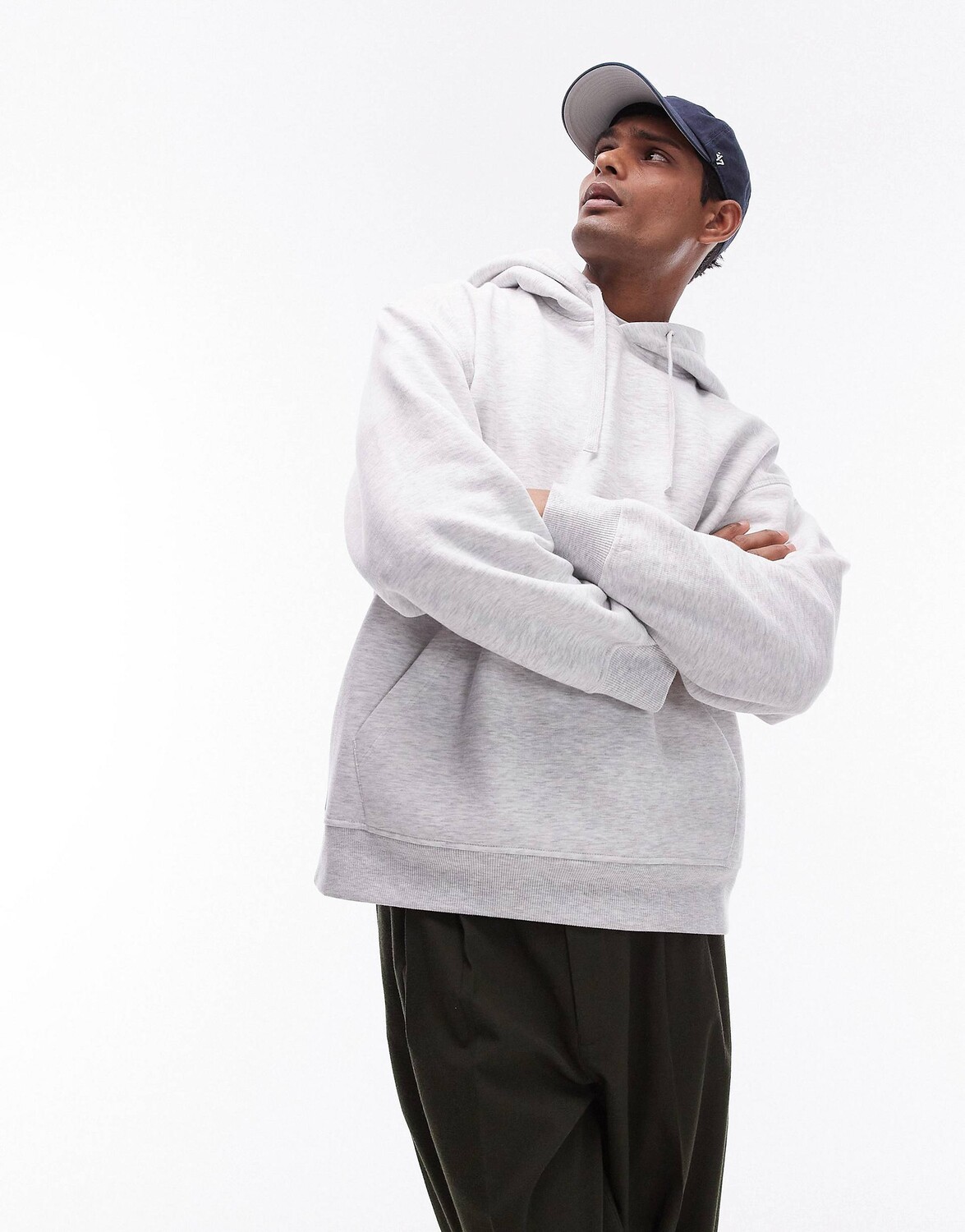 Толстовка Topman Oversized, серый 
Толстовка Topman Oversized, серый