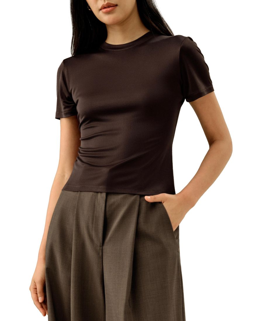 Женская облегающая футболка из шелкового трикотажа LILYSILK, Cocoa, Розовый, Женская облегающая футболка из шелкового трикотажа LILYSILK, Cocoa
Женская облегающая футболка из шелкового трикотажа LILYSILK, Cocoa, Розовый, Женская облегающая футболка из шелкового трикотажа LILYSILK, Cocoa