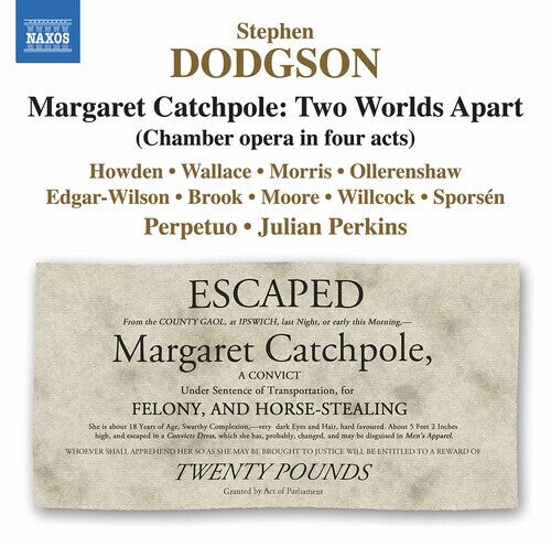 CD диск Dodgson / Ensemble Perpetuo / Perkins: Margaret Catchpole
CD диск Dodgson / Ensemble Perpetuo / Perkins: Margaret Catchpole