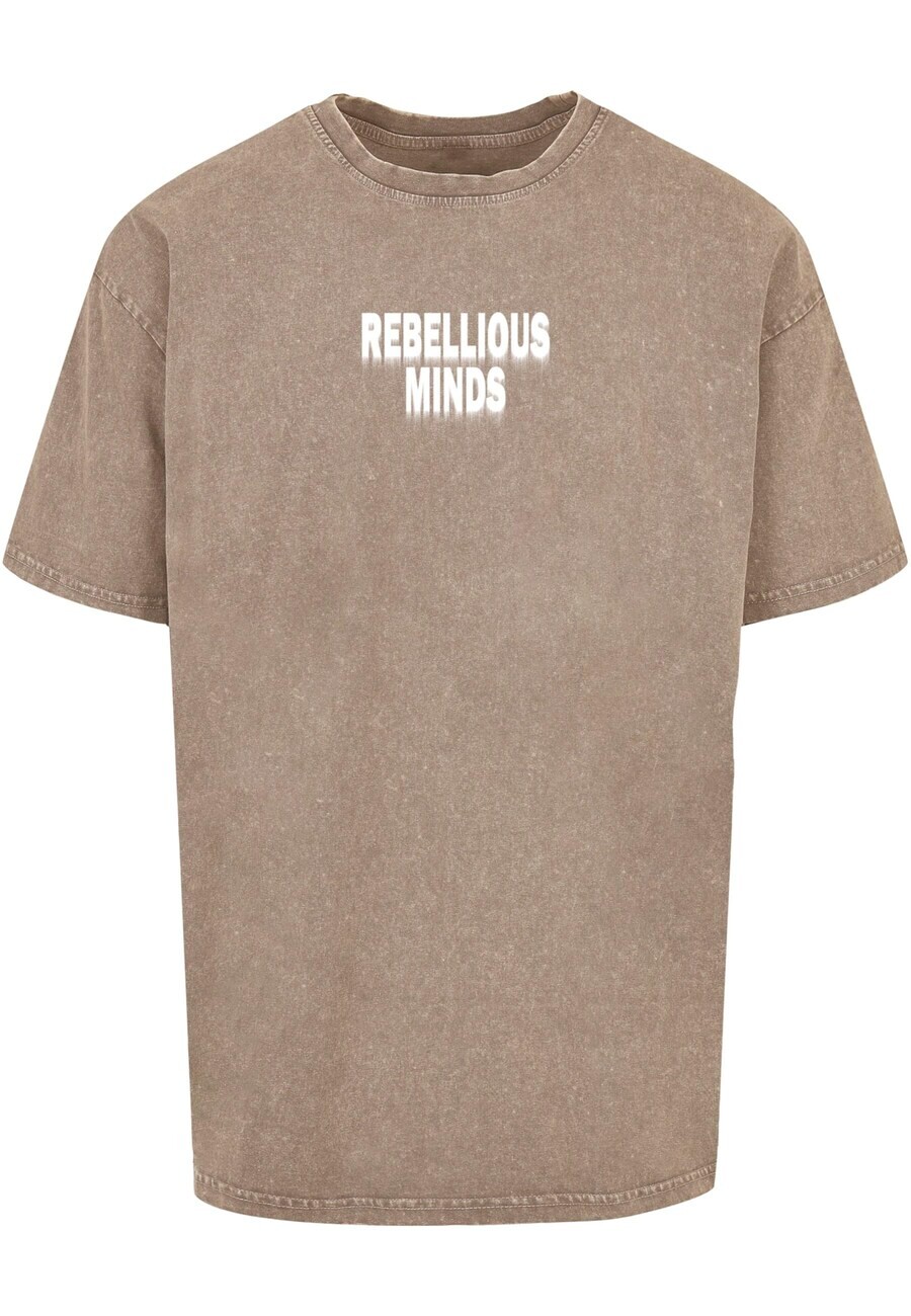 Футболка Merchcode REBELLIOUS MINDS, коричневый 
Футболка Merchcode REBELLIOUS MINDS, коричневый