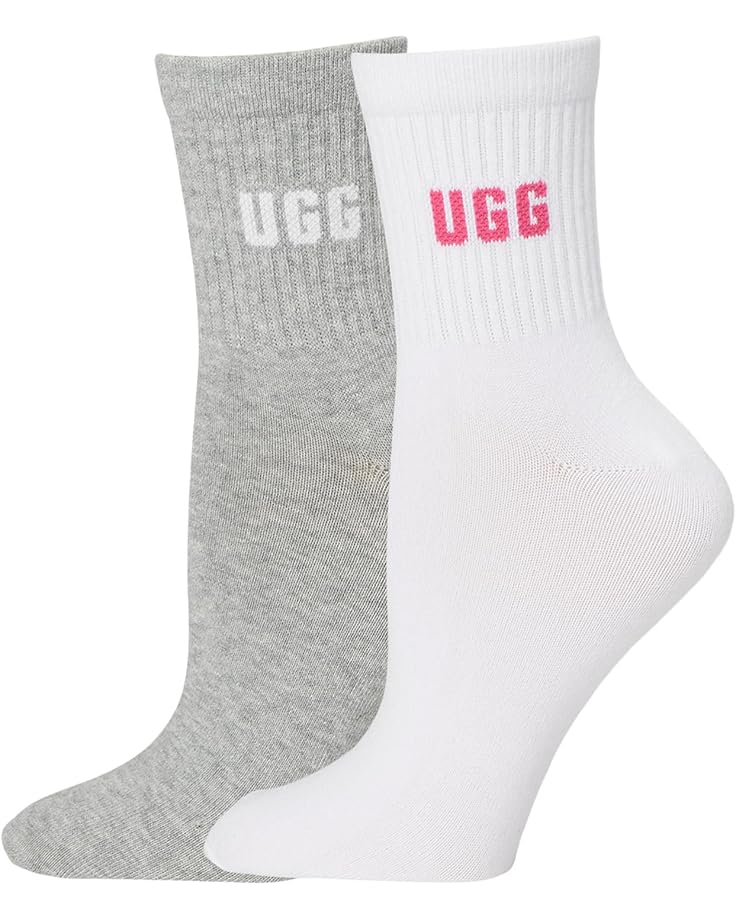 Женские носки UGG Quinlin Logo Quarter 2 Pack, Chroma Pink/Grey Heather
Женские носки UGG Quinlin Logo Quarter 2 Pack, Chroma Pink/Grey Heather