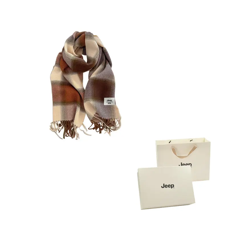 Шарф из искусственного кашемира Unisex Jeep, коричневый
Шарф из искусственного кашемира Unisex Jeep, коричневый