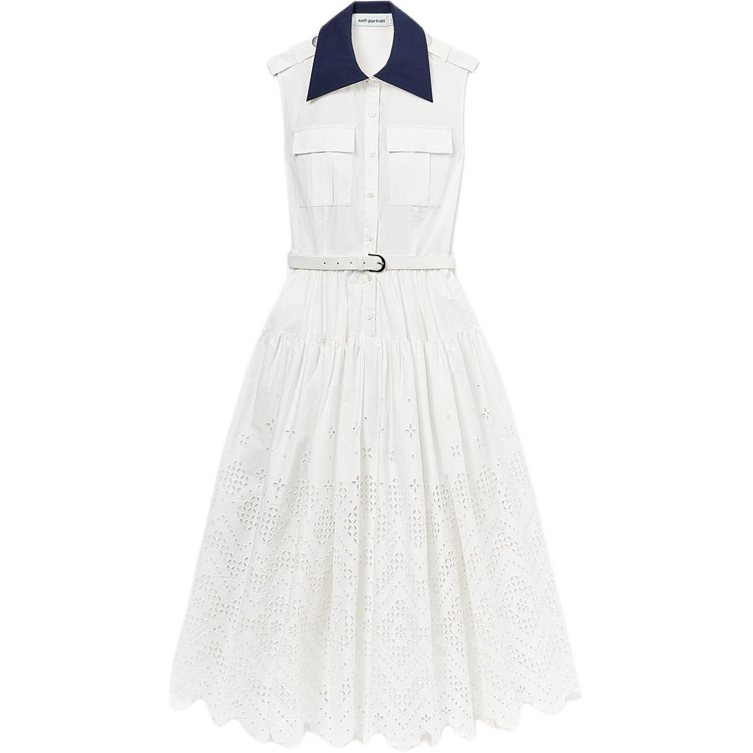 Женское платье без рукавов Self Portrait Self-portrait, белый
Женское платье без рукавов Self Portrait Self-portrait, белый