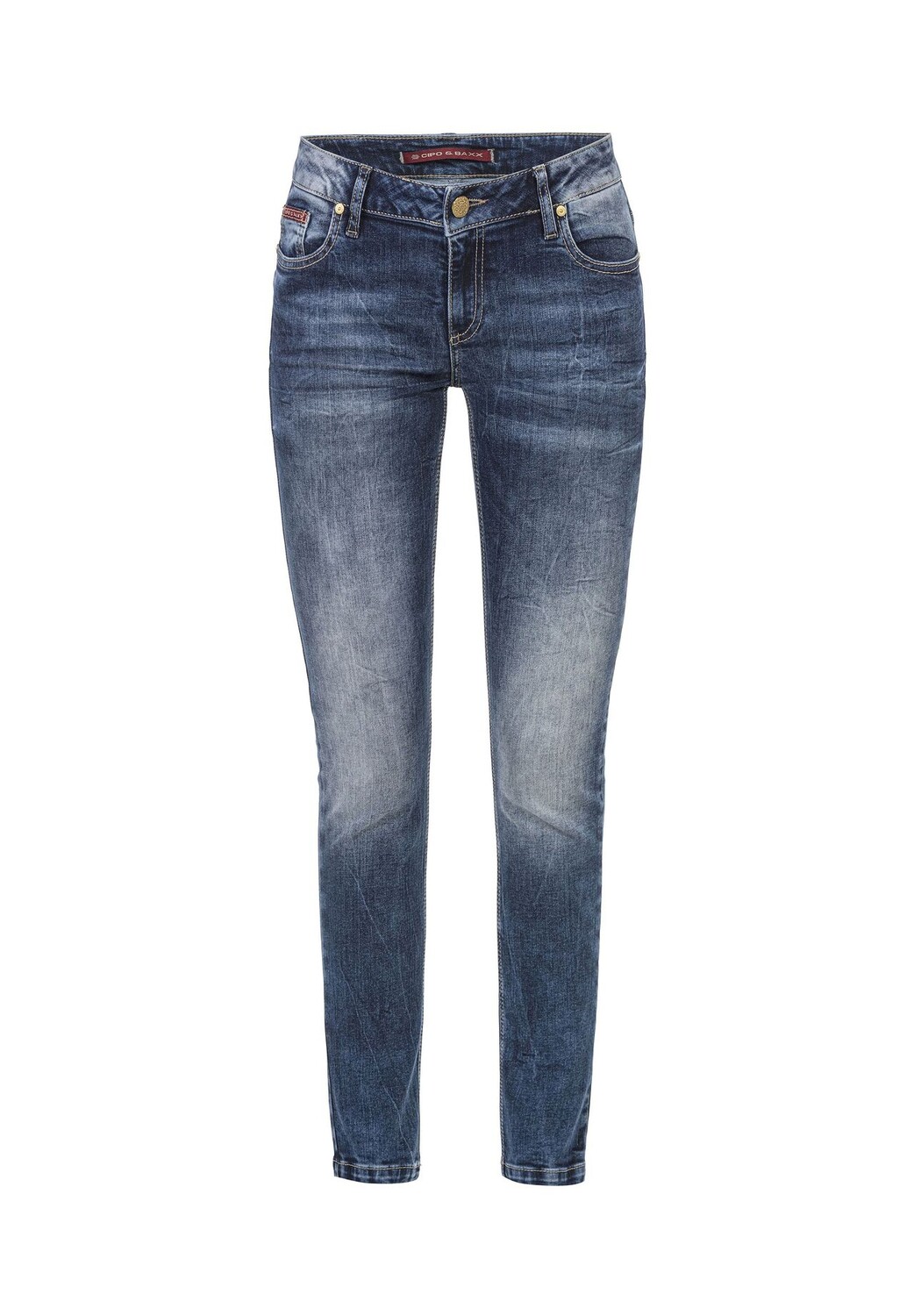 Джинсы в повседневном подержанном стиле CIPO & BAXX, синий
Джинсы в повседневном подержанном стиле CIPO & BAXX, синий