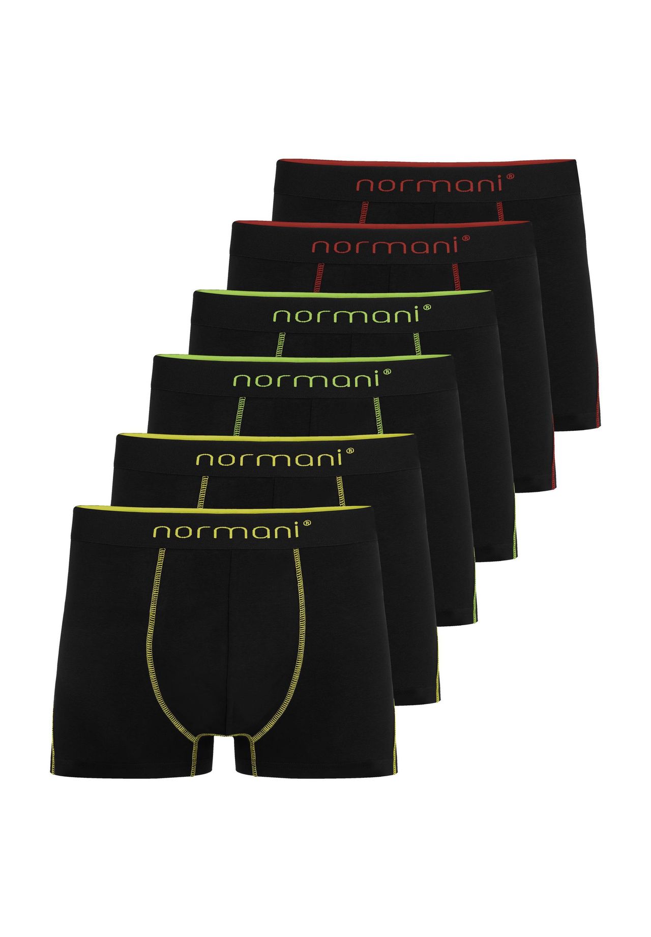 6 мужских хлопковых боксеров Normani, цвет Gelb/gr_n/rot
6 мужских хлопковых боксеров Normani, цвет Gelb/gr_n/rot