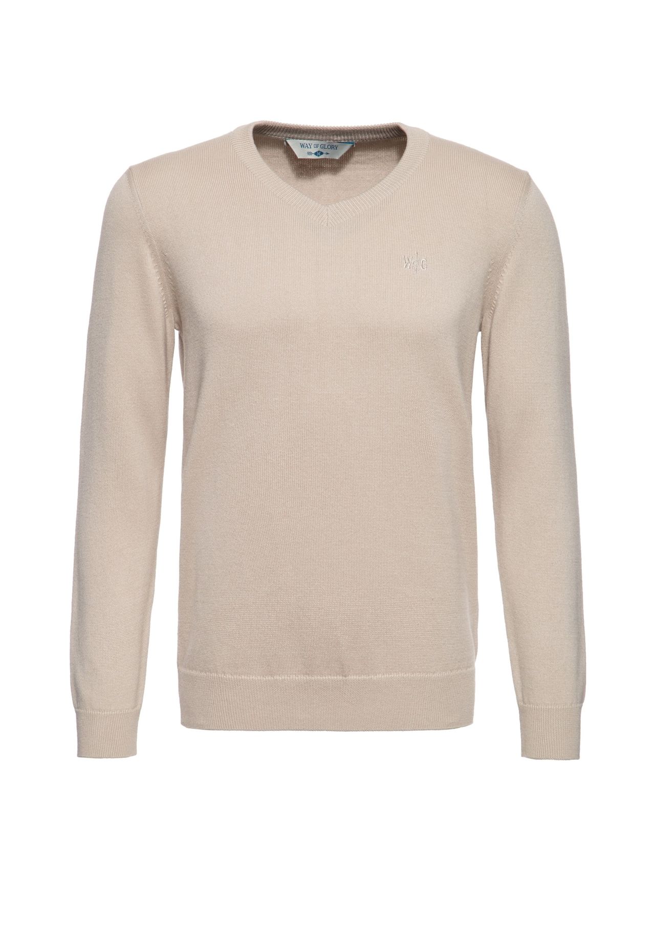 Свитер с V-образным вырезом и тонкой вышивкой логотипа на груди WAY OF GLORY, цвет Ecru
Свитер с V-образным вырезом и тонкой вышивкой логотипа на груди WAY OF GLORY, цвет Ecru