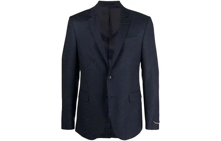 Футболка FANSIZHE деловая мужская синяя VERSACE 
Футболка FANSIZHE деловая мужская синяя VERSACE