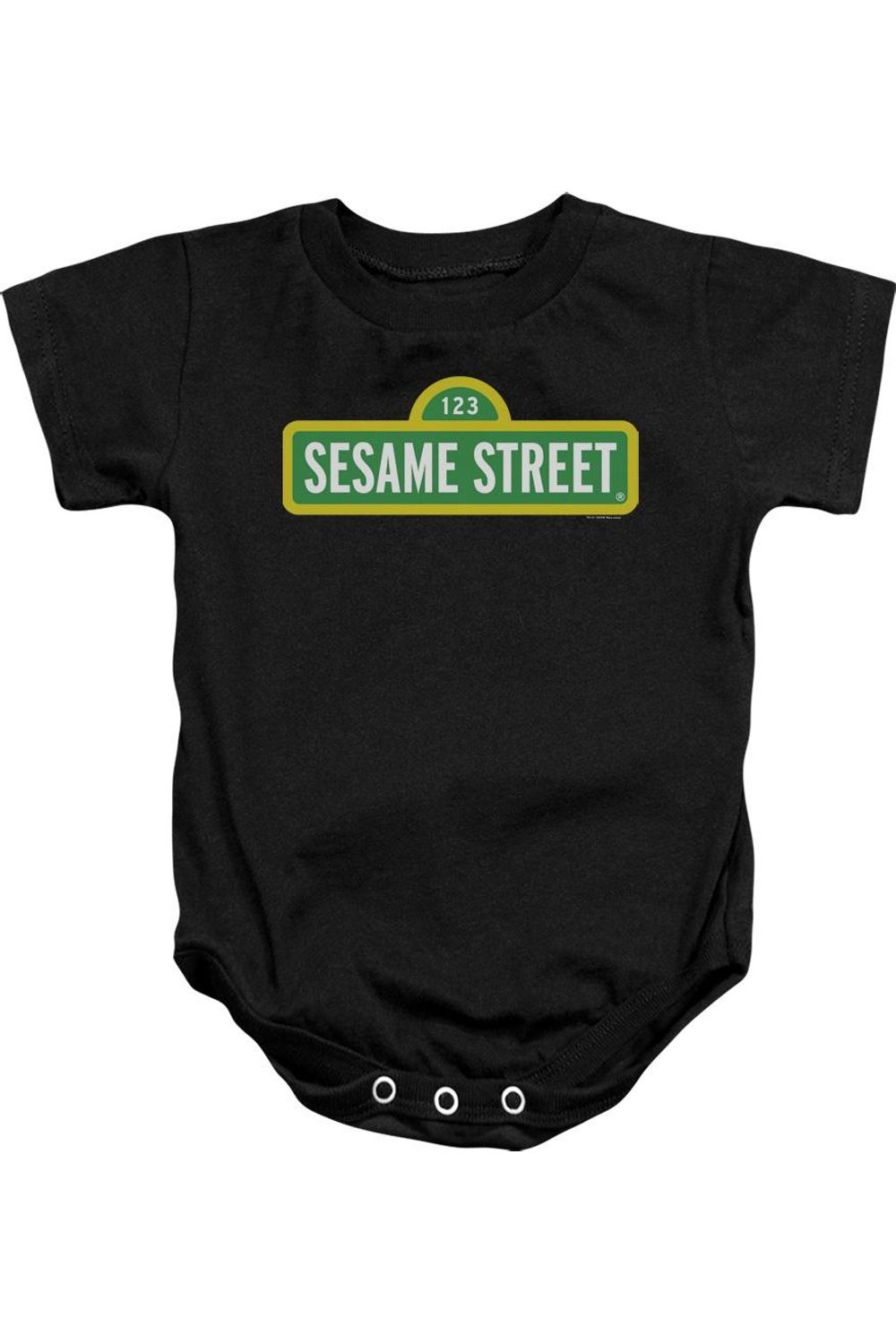 Детский комбинезон с логотипом «Улицы Сезам» на кнопках Gildan, черный
Детский комбинезон с логотипом «Улицы Сезам» на кнопках Gildan, черный