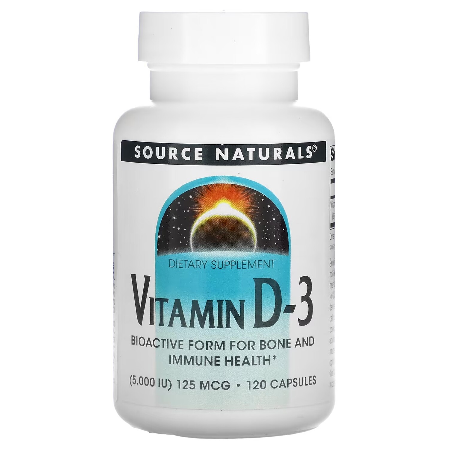 Source Naturals витамин D3 5000 МЕ, 120 капсул 
Source Naturals витамин D3 5000 МЕ, 120 капсул