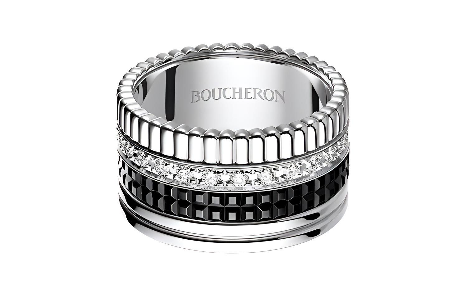 Boucheron Кольцо 18kt White Gold Quatre Black Diamond Large
Boucheron Кольцо 18kt White Gold Quatre Black Diamond Large