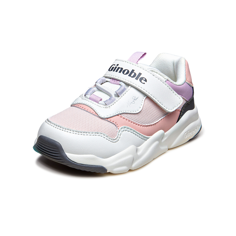 Дышащие детские повседневные кроссовки для детей 3-7 лет GINOBLE, белый/розовый/серый/фиолетовый 
Дышащие детские повседневные кроссовки для детей 3-7 лет GINOBLE, белый/розовый/серый/фиолетовый