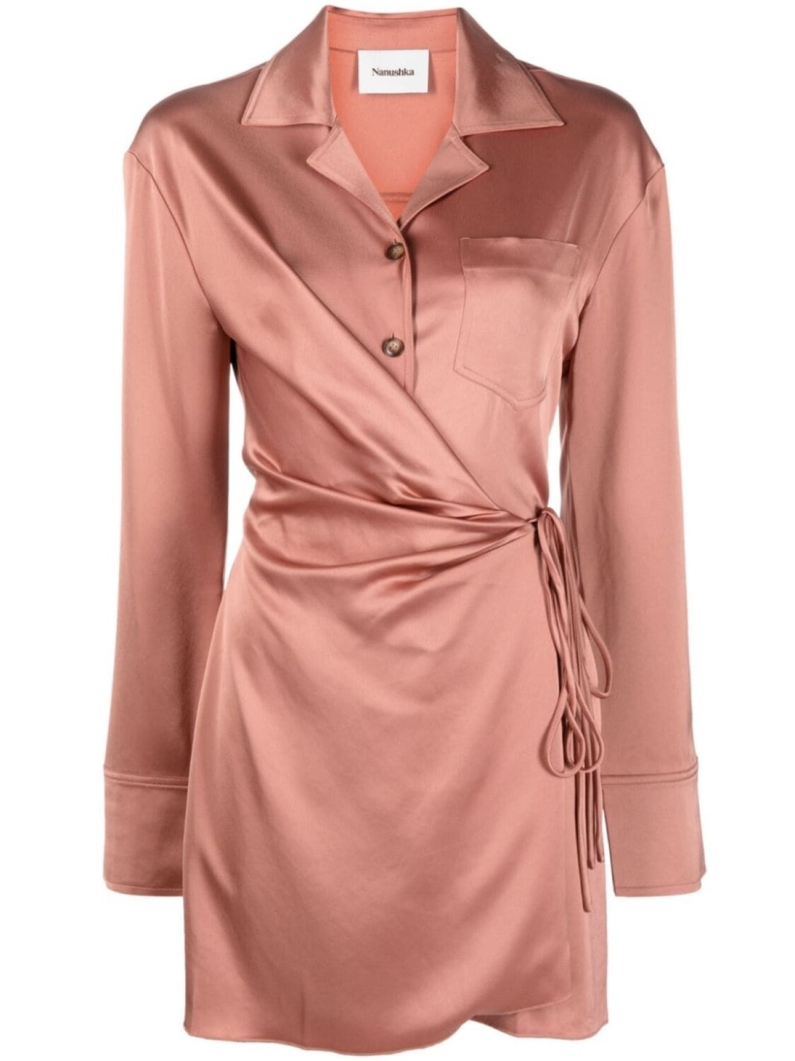 Nanushka атласное платье мини Xaviera, розовый
Nanushka атласное платье мини Xaviera, розовый