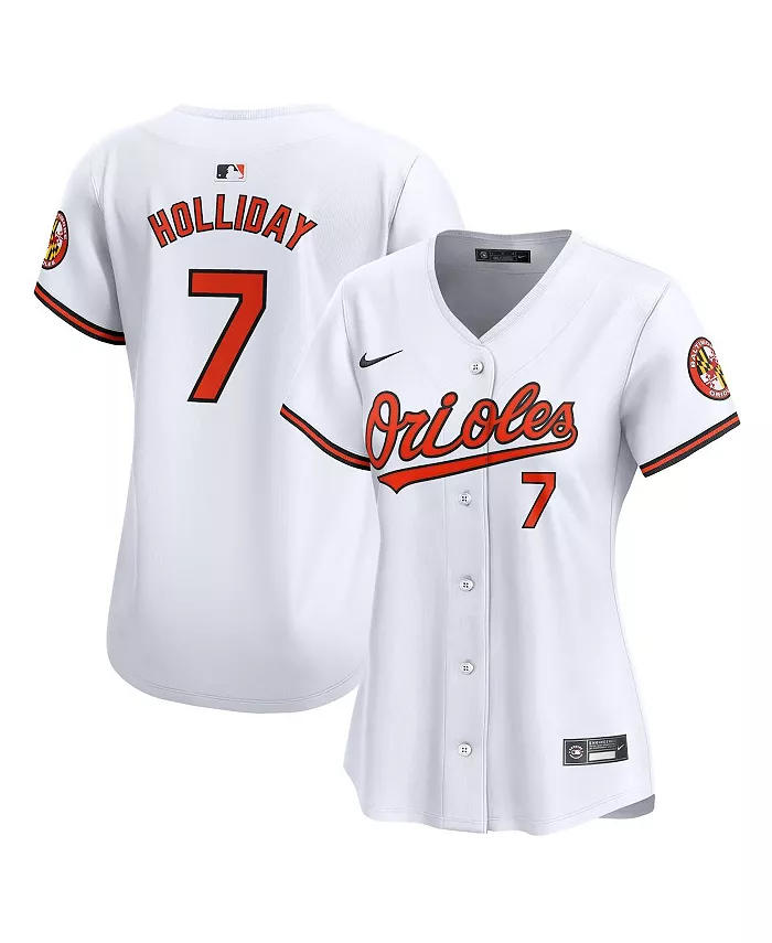 Мужская и женская белая домашняя лимитированная джерси Baltimore Orioles игрока Jackson Holliday Nike
Мужская и женская белая домашняя лимитированная джерси Baltimore Orioles игрока Jackson Holliday Nike