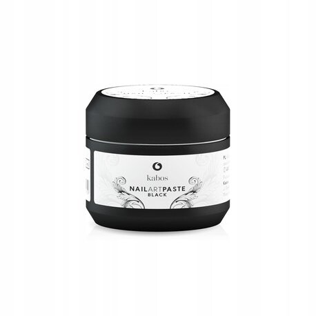 Черная декоративная паста, Черная паста для дизайна ногтей Kabos 
Черная декоративная паста, Черная паста для дизайна ногтей Kabos