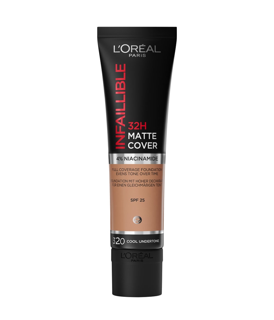 Кремовая основа L'Oréal Paris Infaillible 32H Matte Cover, Nr. 320 - Toffee, 30 ml
Кремовая основа L'Oréal Paris Infaillible 32H Matte Cover, Nr. 320 - Toffee, 30 ml