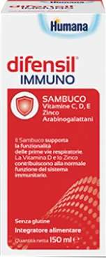 Humana Difensil Immuno 150 мл сироп для иммунной защиты
Humana Difensil Immuno 150 мл сироп для иммунной защиты