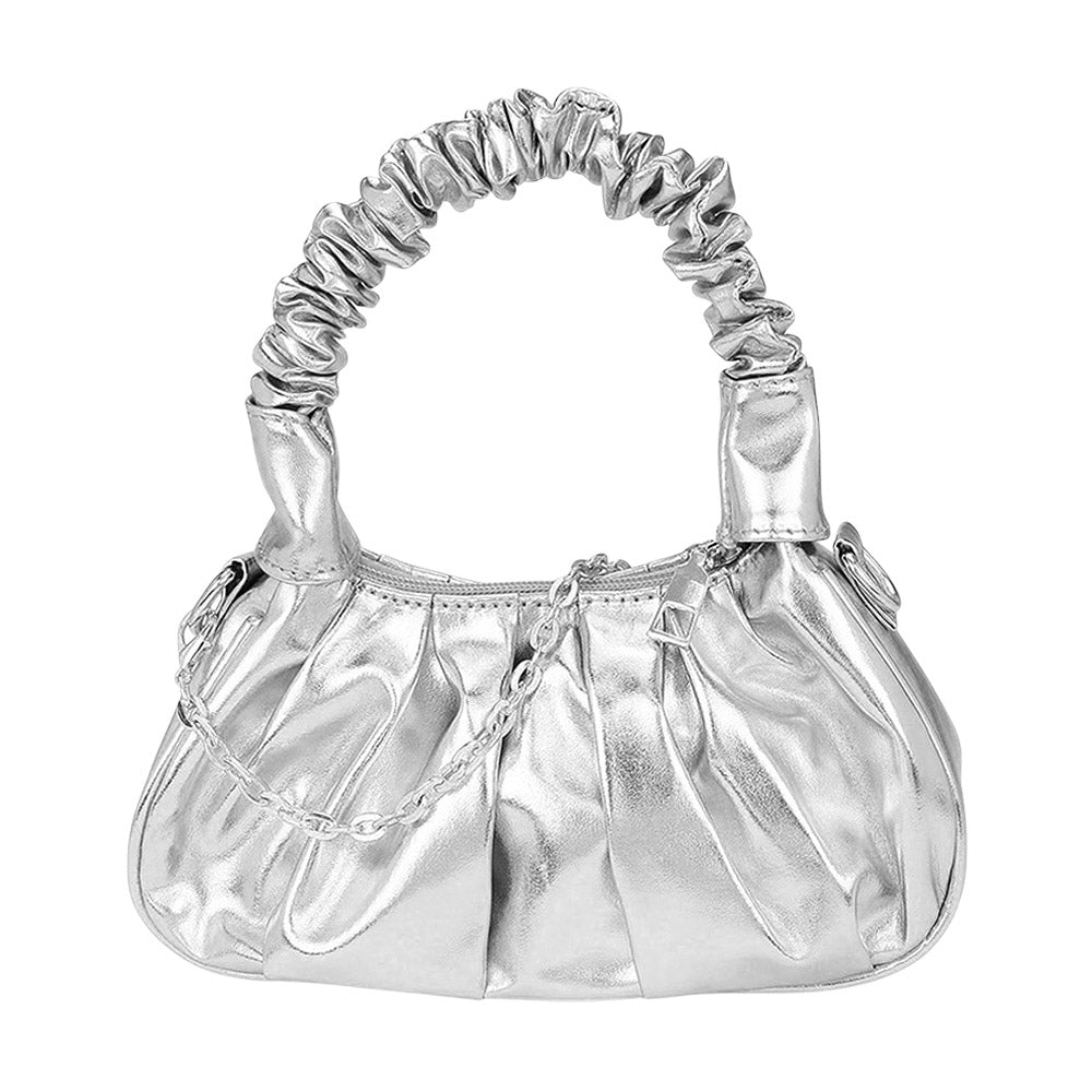 Металлическая искусственная кожа Сумка через плечо с верхней ручкой FASHNZFAB, серебряный
Металлическая искусственная кожа Сумка через плечо с верхней ручкой FASHNZFAB, серебряный