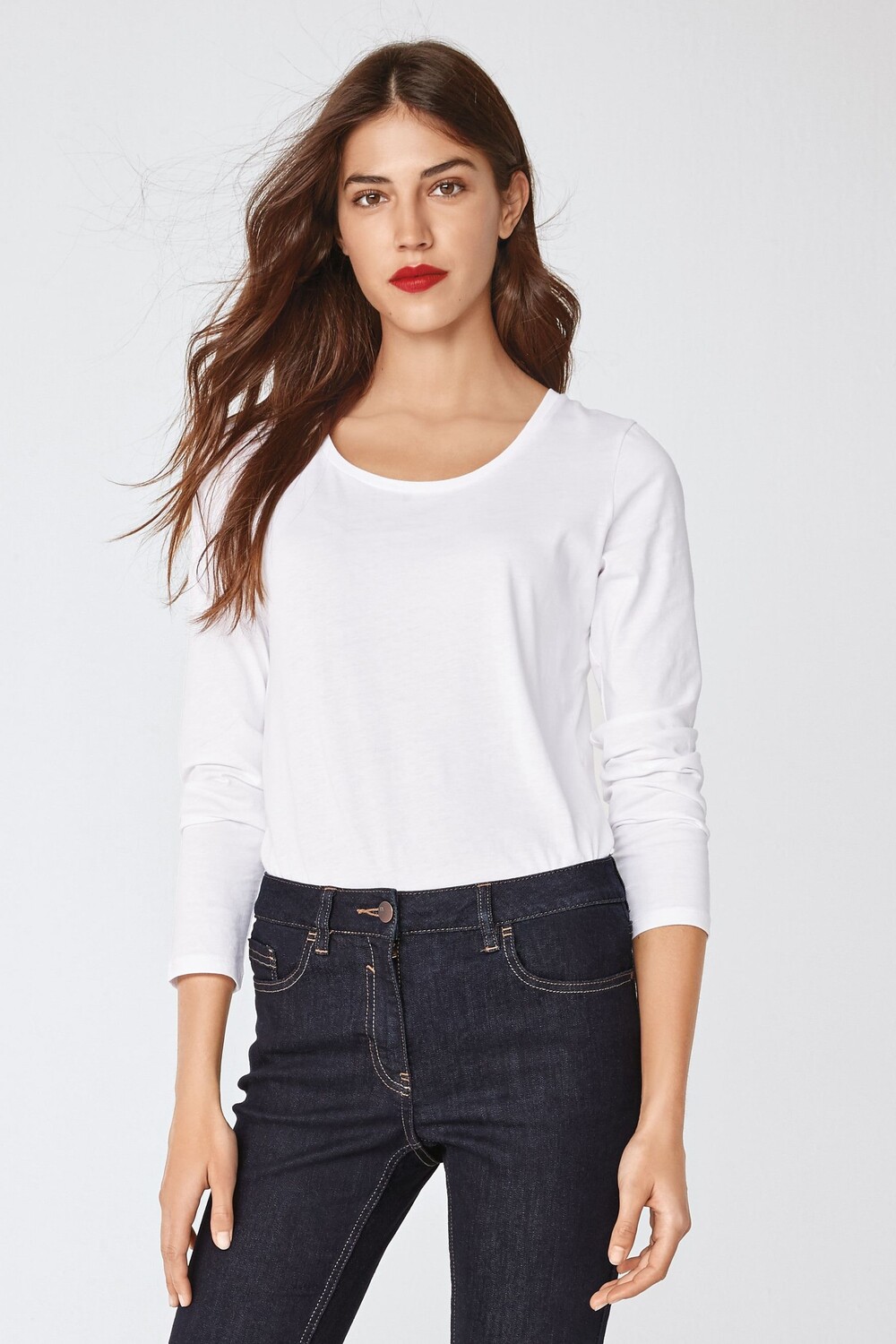 Топ с круглым вырезом и длинными рукавами Next, белый
Топ с круглым вырезом и длинными рукавами Next, белый