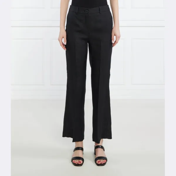 Льняные брюки прямого кроя Marella, черный
Льняные брюки прямого кроя Marella, черный