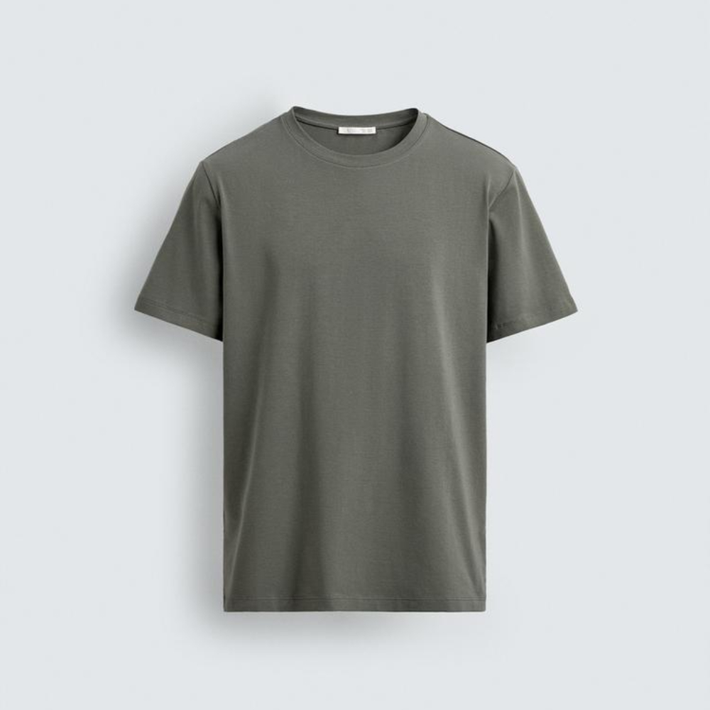 Футболка Zara Basic Slim Fit, зеленый
Футболка Zara Basic Slim Fit, зеленый