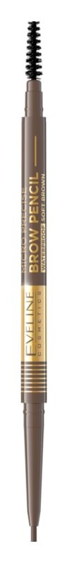 Водостойкий карандаш для бровей 2-в-1 с кисточкой Eveline Cosmetics Micro Precise, оттенок 02 Soft Brown 4 г
Водостойкий карандаш для бровей 2-в-1 с кисточкой Eveline Cosmetics Micro Precise, оттенок 02 Soft Brown 4 г